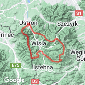 Mapa Dookoła doliny Wisły